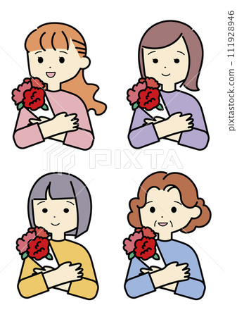 Mother's Day Mother's Day with a carnation bouquet 111928946