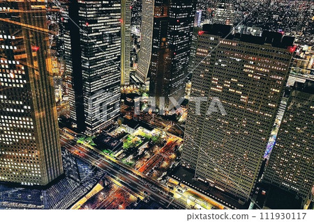 Buildings seen from the Empire State Building 111930117