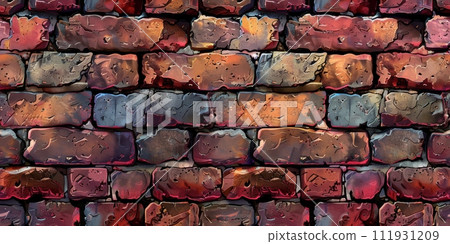 AI-generated content. Grunge banner. Abstract stone background. The texture of the stone wall. Close-up rock backdrop. 111931209