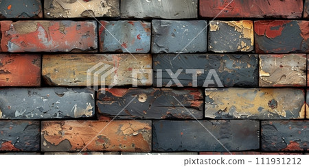 AI-generated content. Grunge banner. Abstract stone background. The texture of the stone wall. Close-up rock backdrop. 111931212