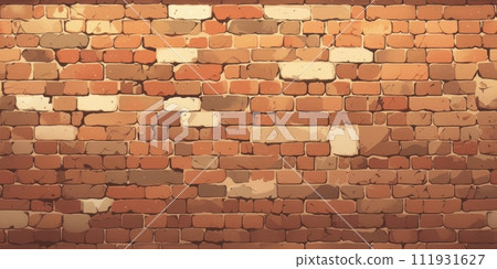 AI-generated content. Grunge banner. Abstract stone background. The texture of the stone wall. Close-up rock backdrop. 111931627