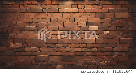 AI-generated content. Grunge banner. Abstract stone background. The texture of the stone wall. Close-up rock backdrop. 111931644