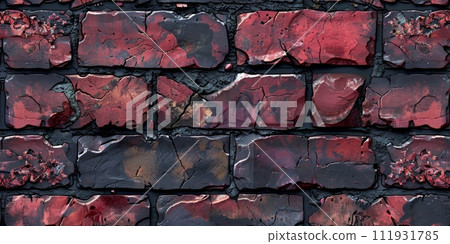 AI-generated content. Grunge banner. Abstract stone background. The texture of the stone wall. Close-up rock backdrop. AI-generated content. Grunge banner. Abstract stone background. The texture of the stone wall. Close-up rock backdrop. 111931785