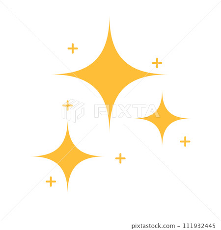 Glitter and beautiful effect icons. vector. 111932445
