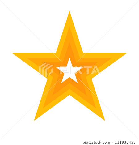 Modern orange star logo. vector. Modern orange star logo. vector. 111932453