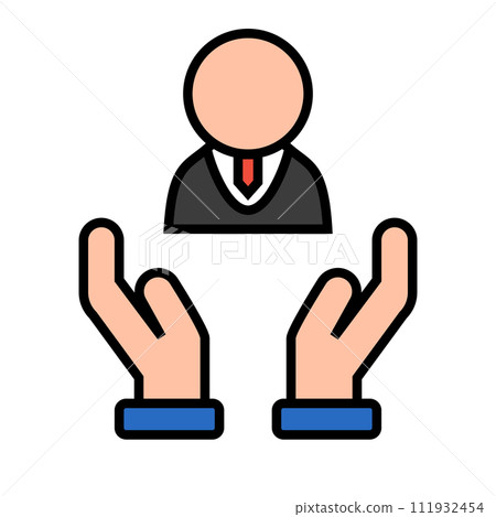 Icons of people who support politicians. support. vector. Icons of people who support politicians. support. vector. 111932454