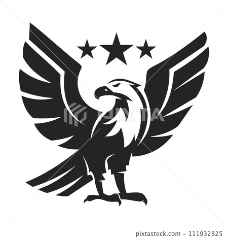 Eagle logo template Isolated. Brand Identity. Icon Abstract Vector graphic 111932825