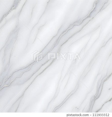 White marble pattern texture for background.   Generative AI 111933312