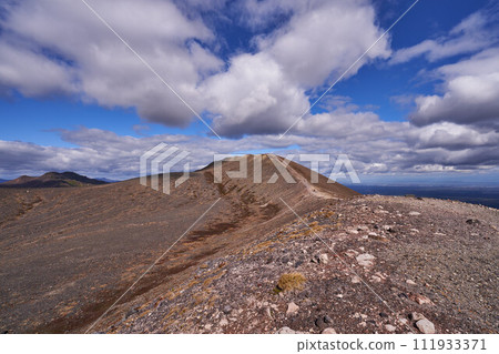 View of the summit of Mt. Tarumae in Hokkaido View of the summit of Mt. Tarumae in Hokkaido 111933371
