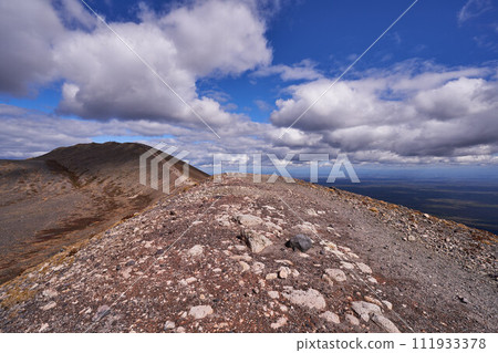 View of the summit of Mt. Tarumae in Hokkaido View of the summit of Mt. Tarumae in Hokkaido 111933378