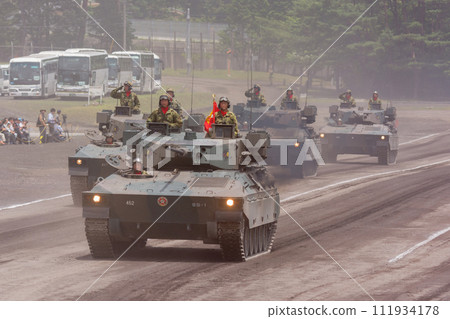 Ground Self-Defense Force Type 89 Armored Fighting Vehicle on parade 111934178