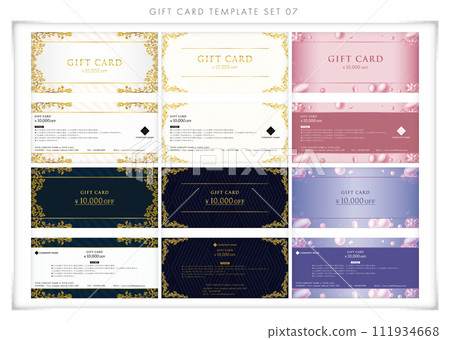 gift card set 07 gift card set 07 111934668
