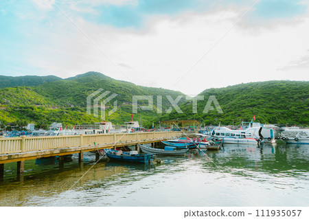boats on a lake 111935057