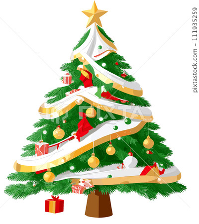 xmas tree, png files,Generative AI 111935259