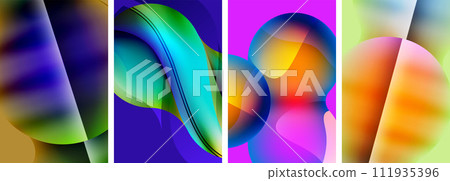 Abstract colors. Abstract backgrounds for wallpaper, business card, cover, poster, banner, brochure, header, website 111935396