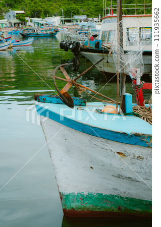 fishing boat on the shore fishing boat on the shore 111935662