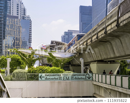 Cityscape around BTS Phrom Phong Station, Bangkok, Thailand / Bangkok, Thailand 111935822