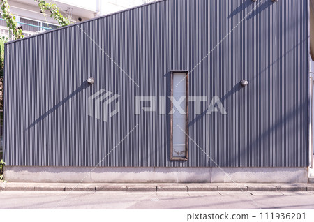 street wall background ,Industrial background, empty grunge urban street with warehouse brick wall street wall background ,Industrial background, empty grunge urban street with warehouse brick wall 111936201