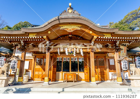 兵庫縣寶塚市生石石津神社參拜殿(學問守護神) 兵庫縣寶塚市生石石津神社參拜殿(學問守護神) 111936287