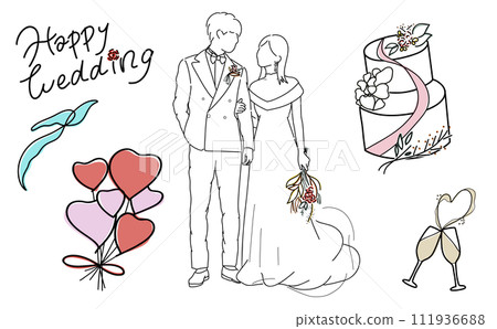 幸福的情侶婚禮 幸福的情侶婚禮 111936688