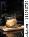 Affogato Coffee made by Vanilla ice cream and on top with Espresso Shot 111936729