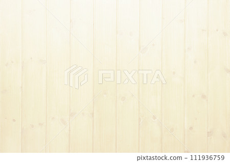 Background image of a vertical plank wall with white wood grain and knotty varnished paneling Background image of a vertical plank wall with white wood grain and knotty varnished paneling 111936759