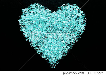 心形波紋石(藍綠色) 心形波紋石(藍綠色) 111937274