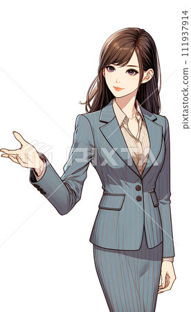 一個女人穿西裝來解釋 111937914