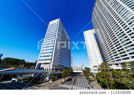 Skyscrapers around Shinagawa Station, Tokyo 111938096