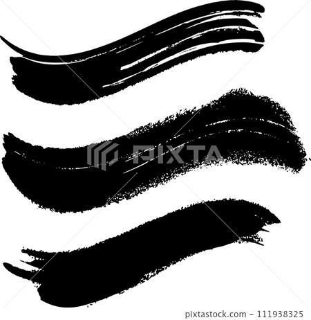 用毛筆畫的毛筆插畫素材 用毛筆畫的毛筆插畫素材 111938325