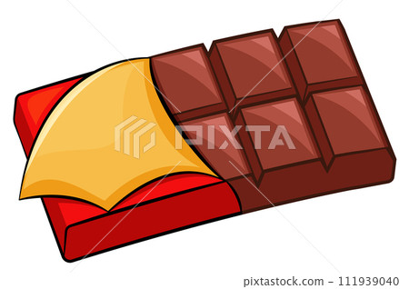 chocolate bar cartoon design isolated chocolate bar cartoon design isolated 111939040