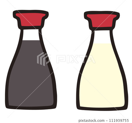 醬油和醋的插圖 111939755