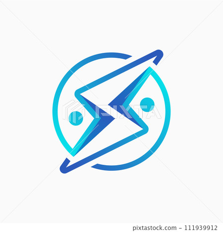 Logo design graphic concept creative premium vector stock abstract sign lighting storm thunder two people flip Related to flash energy power community Logo design graphic concept creative premium vector stock abstract sign lighting storm thunder two people flip Related to flash energy power community 111939912