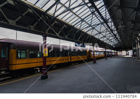 Dunedin station platform in New Zealand Dunedin station platform in New Zealand 111940784