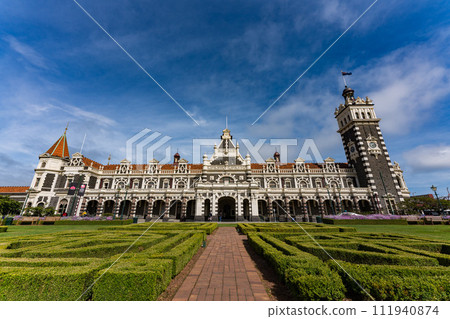 Dunedin railway station in New Zealand 111940874