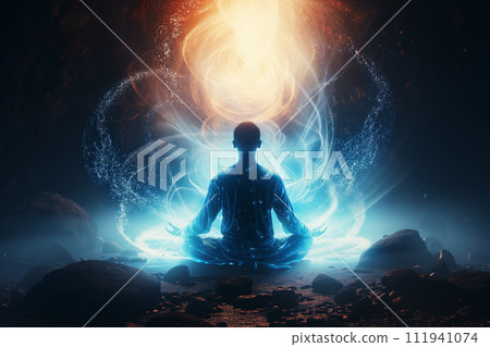 monk meditation 111941074