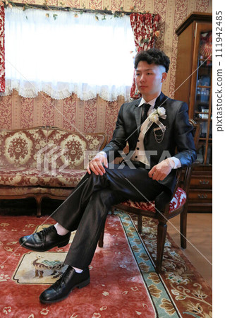 Men's formal, bridal costumes, men in tuxedos, grooms, weddings Men's formal, bridal costumes, men in tuxedos, grooms, weddings 111942485