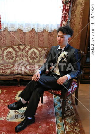 Men's formal, bridal costumes, men in tuxedos, grooms, weddings Men's formal, bridal costumes, men in tuxedos, grooms, weddings 111942486