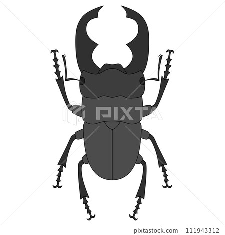 彩色昆蟲單圖鍬蟲 111943312