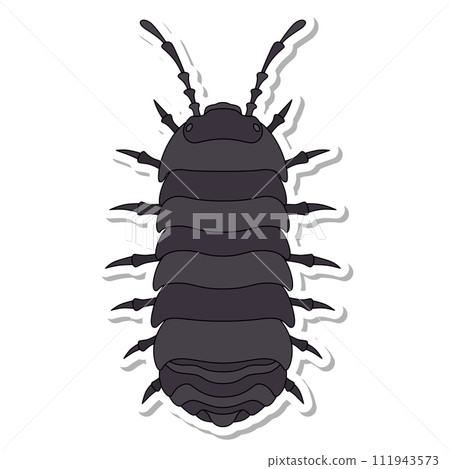 Sticker insect single item icon pill bug 111943573