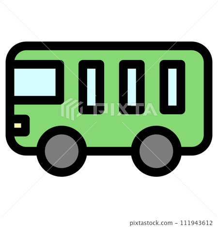彩色車輛圖示圖巴士 111943612