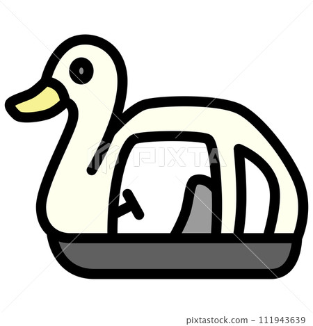 彩色車輛圖示鴨子船 111943639