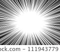 concentrated line monochrome 111943779