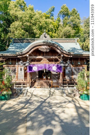 大阪府吹田市垂水町（垂水姓氏的發祥地）的垂水神社，參拜殿 111943959