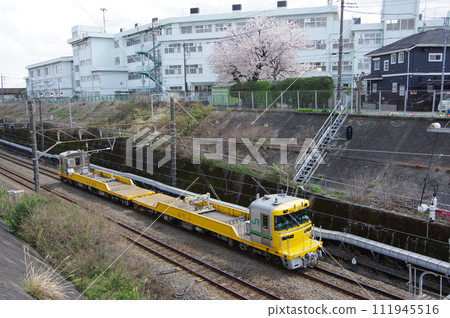 橫濱線町田櫻花附近的鐵路運輸車Kiya 195 111945516