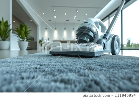 Silent, state-of-the-art cordless vacuum cleaner for quick cleaning 111946954