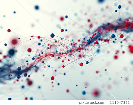 Big data wave with connect dots. Big data concept. 111947351