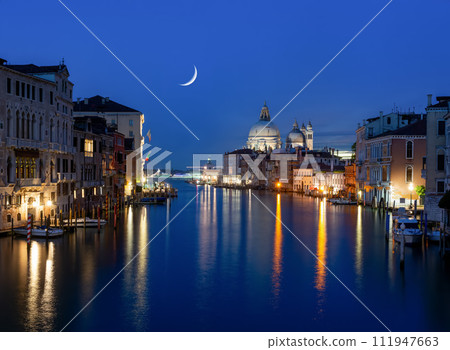 Grand Canal in night time Grand Canal in night time 111947663