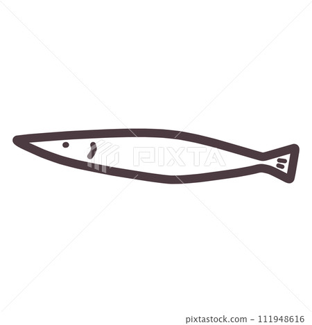 簡單變形拉長魚的插圖 簡單變形拉長魚的插圖 111948616