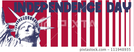 Independence day design. Statue of Liberty. Patriot day design stock vector illustration. 111948935